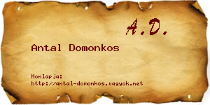 Antal Domonkos névjegykártya